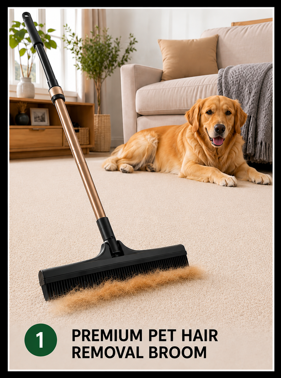 Premium Pet Hair Removal Broom
